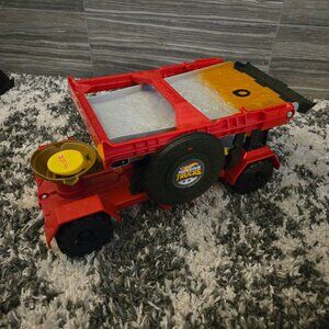 This is a Hot Wheels Monster Truck Downhill Race & Go Playset.